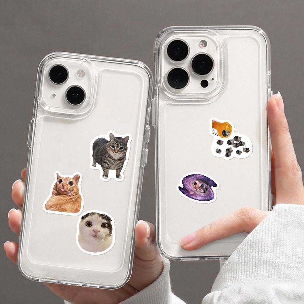 1500 Pcs Funny Cat and Dog Stickers, 3 Rolls of Cute Pet Meme Stickers, 30 Assorted Designs, Self-Adhesive Animal Sticker Labels for Phone, Laptop, Scrapbook, Journal, School and Party Supplies