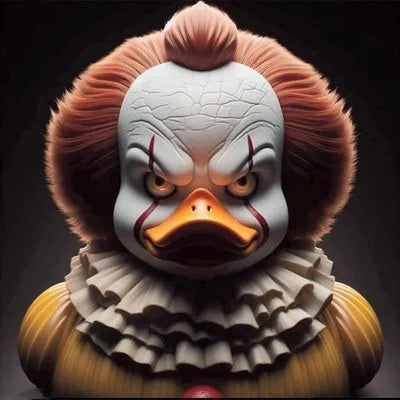 Classic American Horror Movie Inspired Duck Figurines, Resin Monster Duck Statue Collection, 4 Styles, Gothic Halloween Desk Shelf Decor, Creepy Gift for Horror Fans