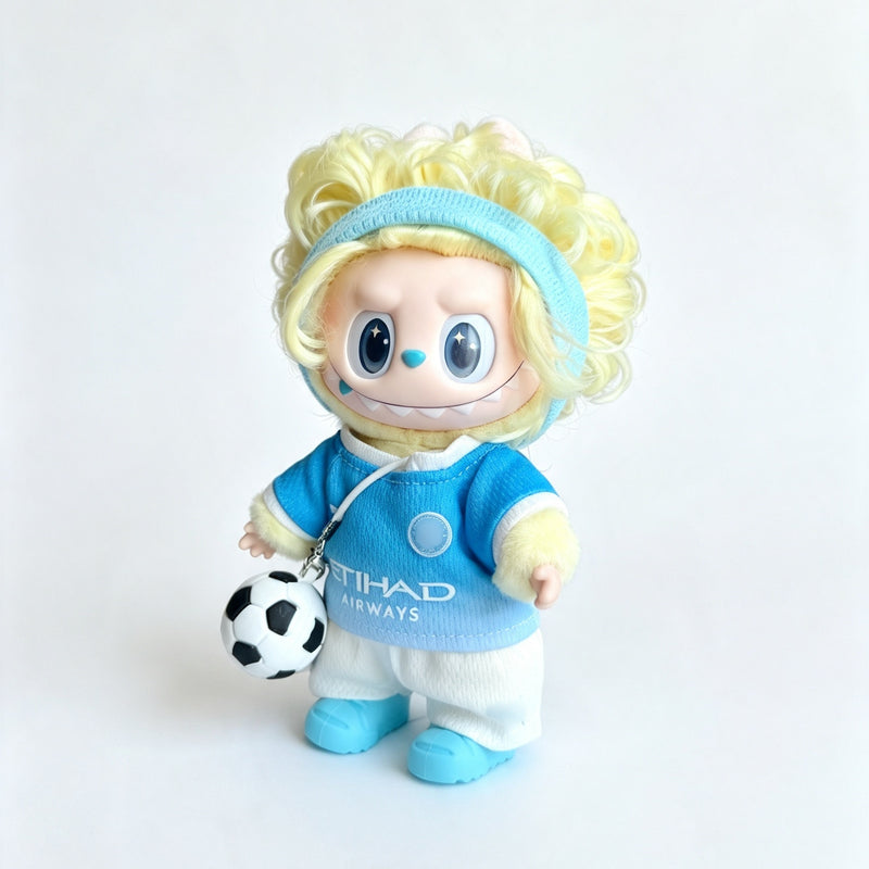 Manchester-Style Mini Soccer Jersey Set for 15–17cm collectible dolls