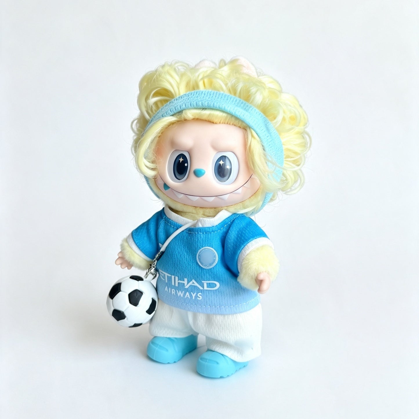 Custom Mini Soccer Jersey Set for 15-17cm Plush Dolls | 5-Piece Football Uniform