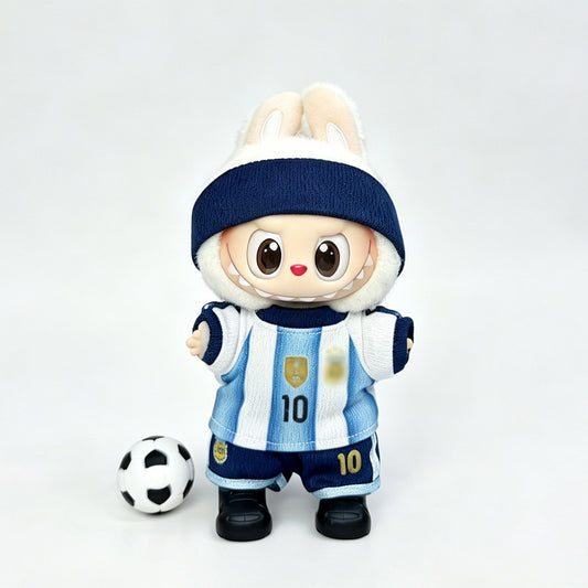 Argentina #10-Style Mini Soccer Jersey Set for 15–17cm collectible dolls