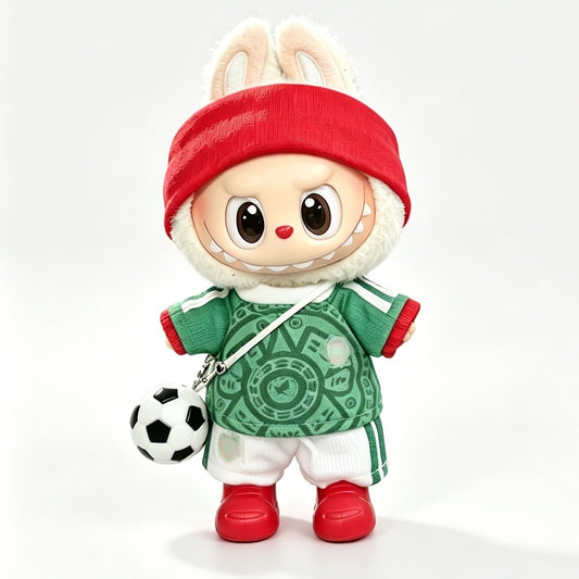 Mexico-Style Mini Soccer Jersey Set for 15–17cm collectible dolls