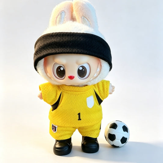 Cape Verde-Style Goalkeeper Kit for 15–17cm collectible dolls
