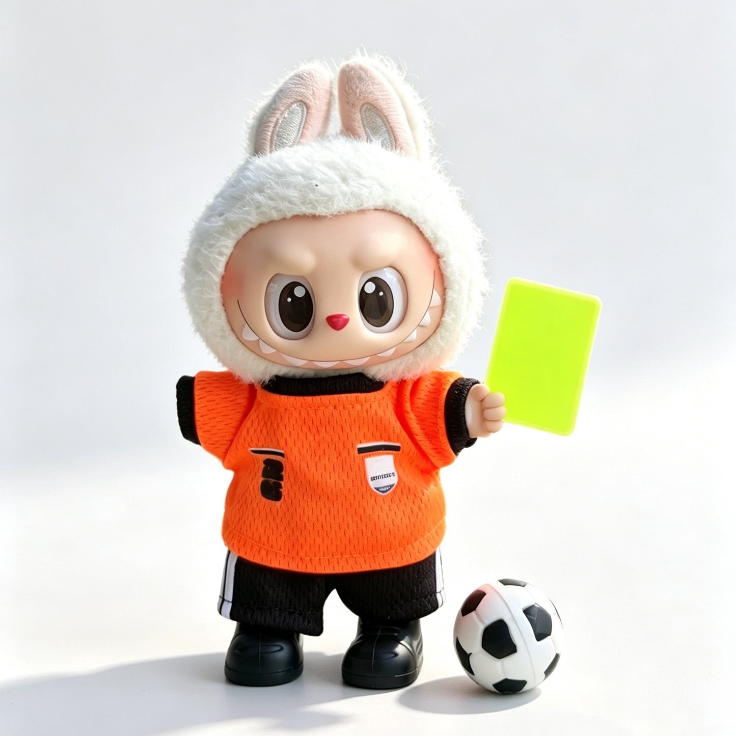Mini Soccer Referee Uniform Set for 15–17cm collectible dolls