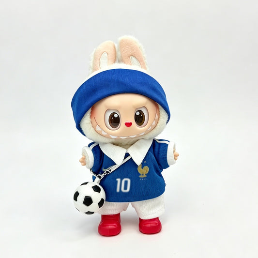 France Home #10-Style Mini Soccer Jersey Set for 15–17cm collectible dolls