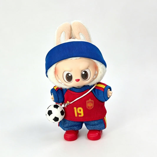 Spain Soccer Jersey Doll Clothes for 15–17cm collectible dolls