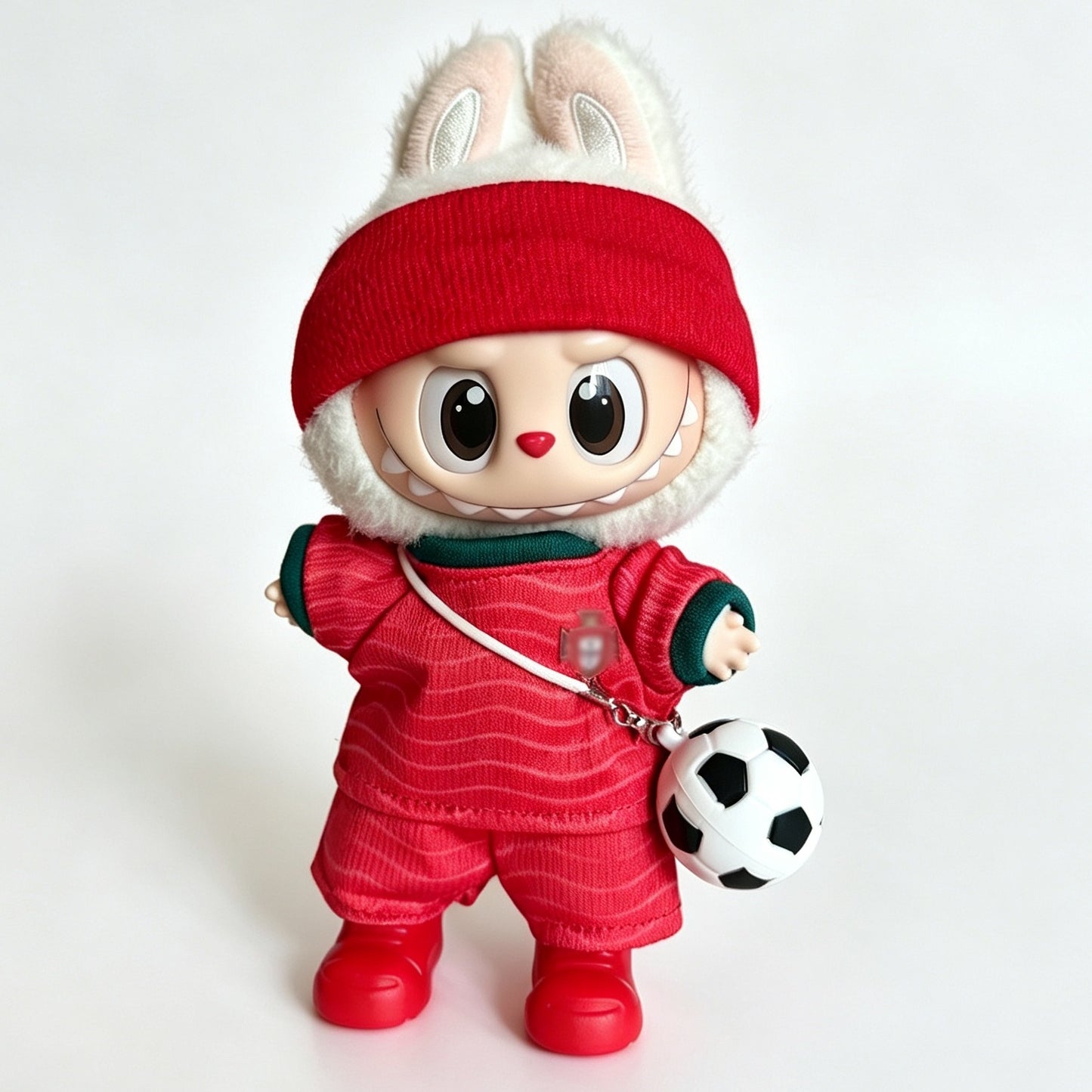 Portugal #7-Style Mini Soccer Jersey Set for 15–17cm collectible dolls
